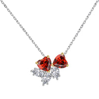 [Bieber Jewelry ]Dainty Red Heart Necklace