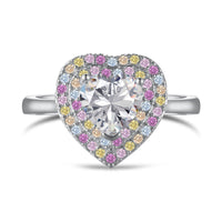 [Bieber Jewelry ]Delicate Ebullient Heart Shape Wedding Ring