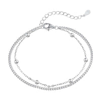 [Bieber Jewelry ]Delicate Bead Double Layer Bracelet