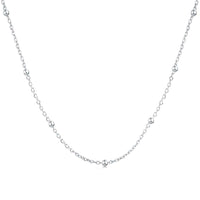[Bieber Jewelry ]Small Bead Clavicle Chain Simple Necklace