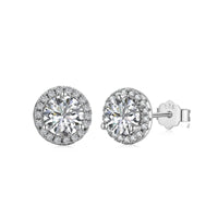 [Bieber Jewelry ]Classic Princess Round Shape Earrings
