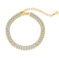 [Bieber Jewelry ]Exquisite Emerald Cut Daily Bracelet