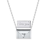 [Bieber Jewelry ]Envelope Heart Shape Mother's Day Necklace