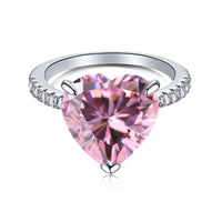 [Bieber Jewelry ]6.0 Carat Luxurious Sparkling Romantic Heart Cut Lover Ring