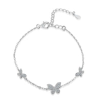 [Bieber Jewelry ]Delicate Butterfly Pendant Bracelet