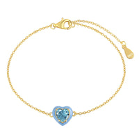 [Bieber Jewelry ]Sparkling Romantic Heart Shape Lover Bracelet