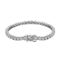[Bieber Jewelry ]Luxurious Ornate Round Cut Tennis Bracelet