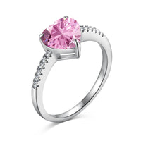 [Bieber Jewelry ]2.0 Carat Dazzling Lustrous Heart Cut Lover Ring