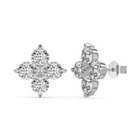 [Bieber Jewelry ]Four-Leaf Clover Eight-Pointed Star Earrings