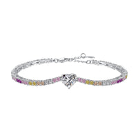 [Bieber Jewelry ]Delicate Romantic Heart Shape Lover Bracelet