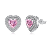 [Bieber Jewelry ]Dazzling Heart Shape Lover Earrings