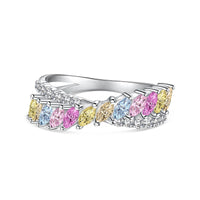 [Bieber Jewelry ]Unique Colorful Marquise Cut Daily Ring