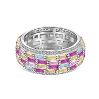 [Bieber Jewelry ]Radiant Colorful Radiant Cut Daily Ring