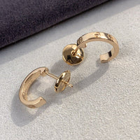 [Bieber Jewelry ]LOVE EARRINGS 2.65MM PINK GOLD