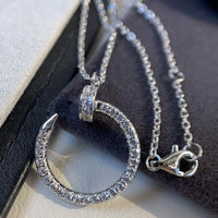[Bieber Jewelry ]JUSTE NECKLACE SILVER DIAMONDS