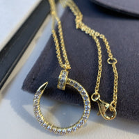 [Bieber Jewelry ]JUSTE NECKLACE GOLD DIAMONDS