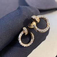 [Bieber Jewelry ]JUSTE EARRINGS GOLD DIAMONDS