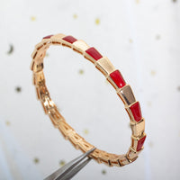 [Bieber Jewelry ]SERPENTI BRACELET PINK GOLD RUBELLITE
