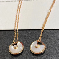 [Bieber Jewelry ]AMULETTE ROSE GOLD MOP NECKLACE