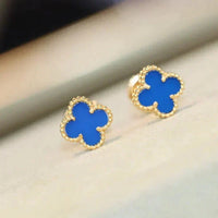 [Bieber Jewelry ]CLOVER MINI 9.5MM TURQUOISE EARRINGS