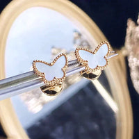 [Bieber Jewelry ]SWEET BUTTERFLY MOP EARSTUDS