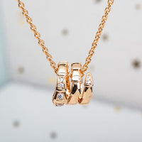 [Bieber Jewelry ]SERPENTI PINK GOLD NECKLACE DIAMOND