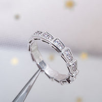 [Bieber Jewelry ]SERPENTI RING SILVER DIAMOND PAVED 3MM