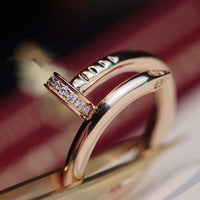 [Bieber Jewelry ]JUSTE RING 2.65MM PINK GOLD DIAMOND
