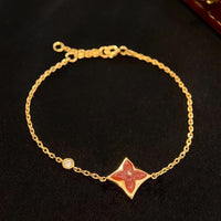 [Bieber Jewelry ]COLOR STAR CARNELIAN PINK GOLD DIAMOND BRACELET