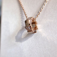 [Bieber Jewelry ]SERPENTI PEDANT DIAMOND PINK GOLD NECKLACE