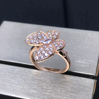 [Bieber Jewelry ]BUTTERFLY PINK GOLD DIAMOND RING