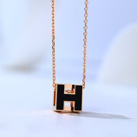 [Bieber Jewelry ]H CAGE PINK GOLD NECKLACE