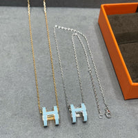 [Bieber Jewelry ]POP H SKY BLUE NECKLACE