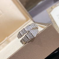[Bieber Jewelry ]SERPENTI RING SILVER DIAMOND PAVED