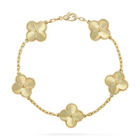 [Bieber Jewelry ]CLOVER 5 FLOWERS LASER BRACELET