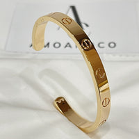 [Bieber Jewelry ]LOVE BRACELET 6.1MM OPEN CUFF