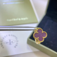 [Bieber Jewelry ]CLOVER  PURPLE VIOLET RING