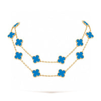 [Bieber Jewelry ]CLOVER 20 MOTIFS TURQUOISE GOLD