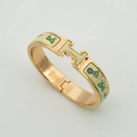 [Bieber Jewelry ]H PINK GOLD BRACELET CREAM CERAMIC