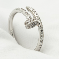 [Bieber Jewelry ]JUSTE RING 1.8MM SILVER DIAMONDS