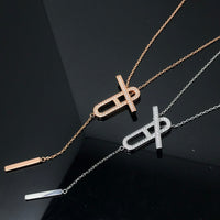 [Bieber Jewelry ]HM NECKLACE PLATINUM ROSE GOLD DIAMOND