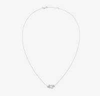 [Bieber Jewelry ]FORCE 10 DIAMOND SILVER NECKLACE MINI MODEL
