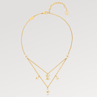 [Bieber Jewelry ]FLOWERGRAM GOLD MOP DOUBLE ROW NECKLACE