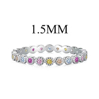 [Bieber Jewelry ]Radiant Sparkling Round Cut Daily Ring