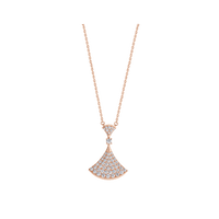 [Bieber Jewelry ]DREAM NECKLACE PINK GOLD FULL DIAMOND