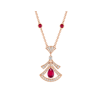 [Bieber Jewelry ]DREAM NECKLACE CARNELIAN DIAMOND PINK GOLD