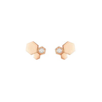 [Bieber Jewelry ]BEE LOVE PINK GOLD DIAMOND EARRINGS