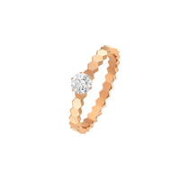 [Bieber Jewelry ]BEE LOVE RING PINK GOLD 1 DIAMOND