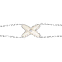 [Bieber Jewelry ]JEUX BRACELET WHITE MOP SILVER 1 DIAMOND