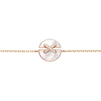 [Bieber Jewelry ]JEUX DE BRACELET MOP PINK GOLD DIAMONDS